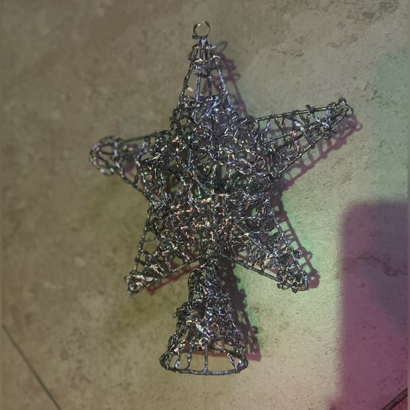 Silver Star Tree Topper - Picture 2 of 4